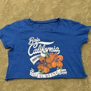 Baja California Blue Kids Surfing T-Shirt